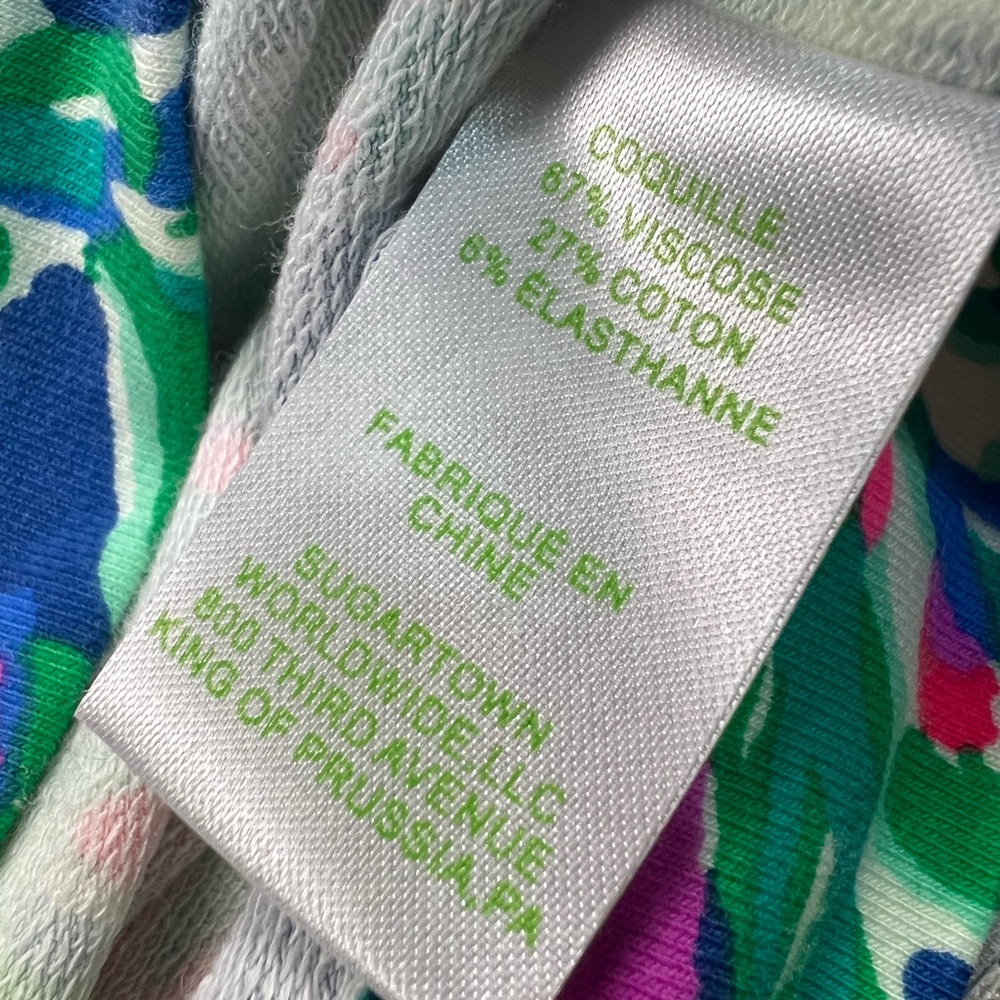 NWT $148 Lilly Pulitzer JOYCE DRESS XS INDIGO EXOTIC ESCAPADE UPF 50 Pockets - Picture 7 of 14